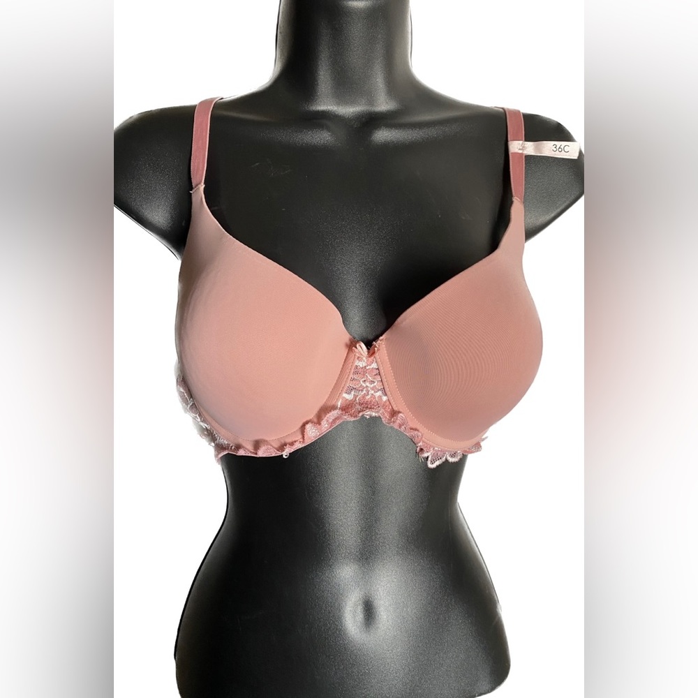 NWT LVR DUSTY ROSE Lightly Lined Underwire, 36C. *P1005